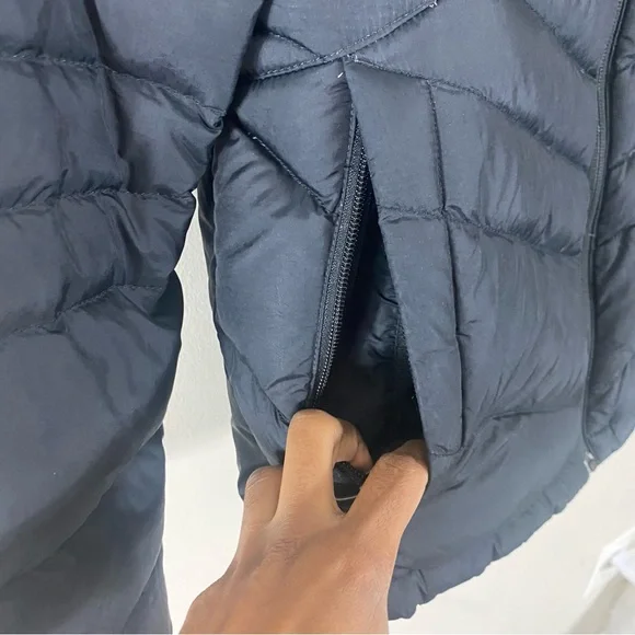 The North Face Down Filled Hooded Puffer Jacket Black - M - Picture 9 of 16